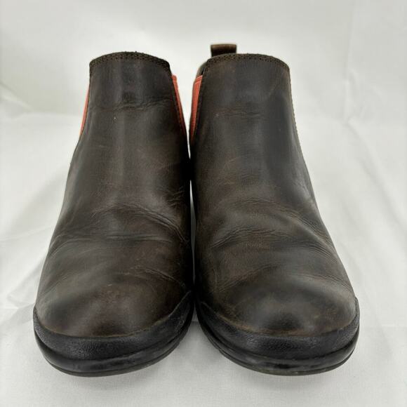 Keen Morrison Chelsea Ankle Boots Womens Size 6.5 Cascade Brown Leather Bootie - Picture 5 of 10